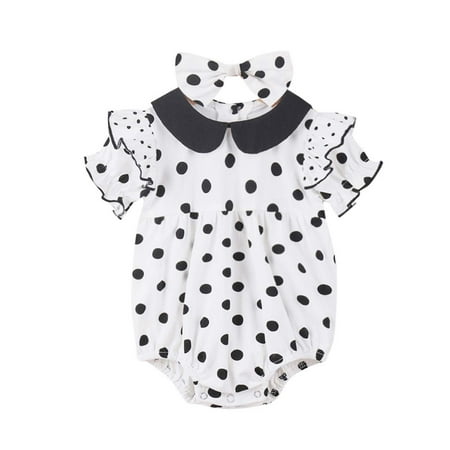 FRSASU Clearance Toddler Kid Baby Girls Polka Dot One Piece Romper Doll Collar Climb + Headband
FRSASU Clearance Toddler Kid Baby Girls Polka Dot One Piece Romper Doll Collar Climb + Headband