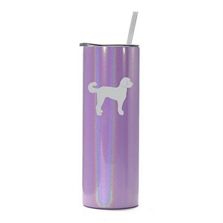 20 oz Skinny Tall Tumbler Stainless Steel Vacuum Insulated Travel Mug Cup With Straw Labradoodle (Purple Iridescent Glitter)
20 oz Skinny Tall Tumbler Stainless Steel Vacuum Insulated Travel Mug Cup With Straw Labradoodle (Purple Iridescent Glitter)