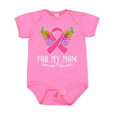 Inktastic Breast Cancer Ribbon for My Mom Gift Baby Girl Bodysuit