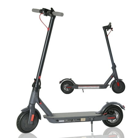 CHO Electric Scooter Portable Lightweight Foldable Folding Commuter Kick Scooter Disc Brake LED Light E-Scooter with Durable 8.5" Airfilled Tires UL Certified
