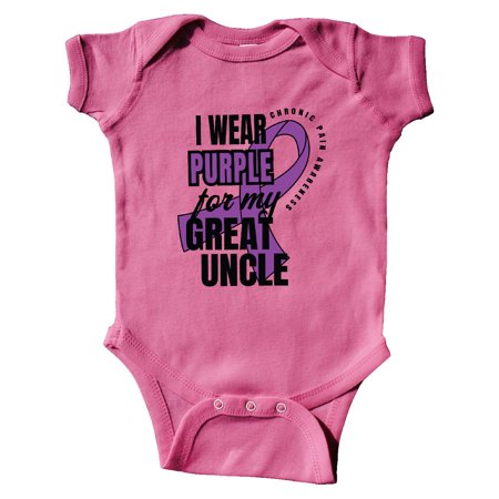 Inktastic Chronic Pain I Wear Purple For My Great Uncle Gift Baby Boy or Baby Girl Bodysuit
Inktastic Chronic Pain I Wear Purple For My Great Uncle Gift Baby Boy or Baby Girl Bodysuit