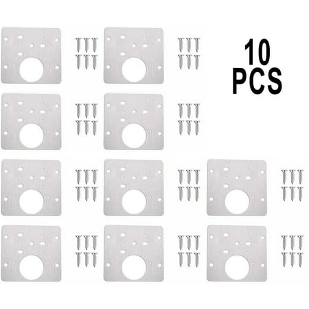 Gerich 10 Pcs Cabinet Hinge Repair Plate with 6 Mounting Screws Home Closet Door Repair Kit Silver
Gerich 10 Pcs Cabinet Hinge Repair Plate with 6 Mounting Screws Home Closet Door Repair Kit Silver