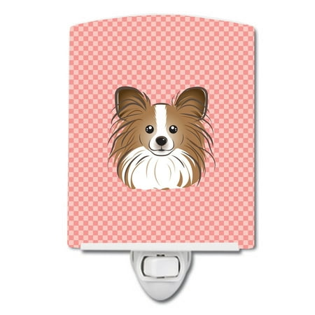 Caroline s Treasures BB1248CNL Checkerboard Pink Papillon Ceramic Night Light 6x4x3 multicolor
Caroline s Treasures BB1248CNL Checkerboard Pink Papillon Ceramic Night Light 6x4x3 multicolor