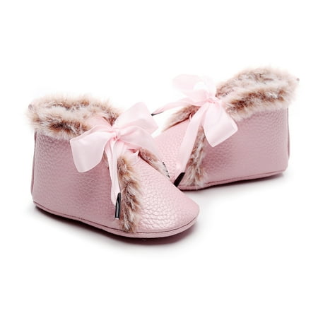 Baby Leather Shoes Cozy Fur Lining Bowknot Booties Newborn Infant Toddler Outdoor Fall Shoes
Baby Leather Shoes Cozy Fur Lining Bowknot Booties Newborn Infant Toddler Outdoor Fall Shoes