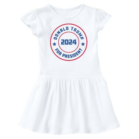 Inktastic Trump For President 2024 Badge Red White and Blue Gift Baby Girl Dress
Inktastic Trump For President 2024 Badge Red White and Blue Gift Baby Girl Dress