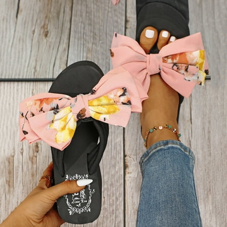 Aayomet Sandals for Women Ladies Shoes Wedge Thick Sole Bow Flip Flops Extra High Bow Wedge Sandals And Slippers Pink 8.5
Aayomet Sandals for Women Ladies Shoes Wedge Thick Sole Bow Flip Flops Extra High Bow Wedge Sandals And Slippers Pink 8.5