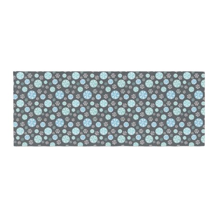 Julie Hamilton "Midnight Snow" Gray Seasonal Bed Runner