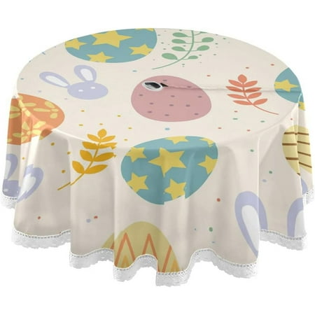 Hidove Easter Bunny Eggs Outdoor Round Tablecloth Waterproof Stain-Resistant Non-Slip Circular Tablecloth 60 Inch with Umbrella Hole and Zipper for Tabletop Backyard Party BBQ Decor
Hidove Easter Bunny Eggs Outdoor Round Tablecloth Waterproof Stain-Resistant Non-Slip Circular Tablecloth 60 Inch with Umbrella Hole and Zipper for Tabletop Backyard Party BBQ Decor