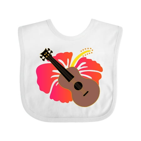 Inktastic Ukulele Hawaiian Music Gift Baby Girl Bib