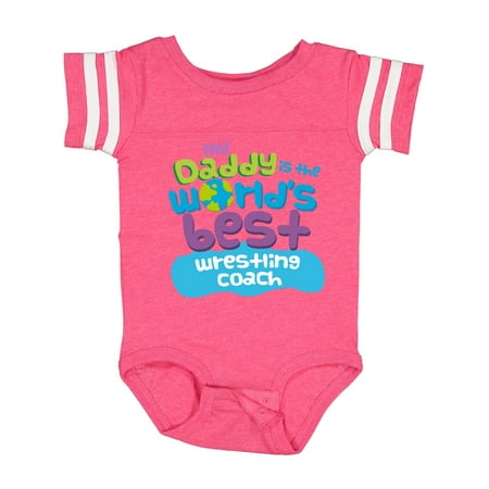 Inktastic My Daddy is the World’s Best Wrestling Coach Gift Baby Boy or Baby Girl Bodysuit
Inktastic My Daddy is the World’s Best Wrestling Coach Gift Baby Boy or Baby Girl Bodysuit