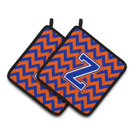 Carolines Treasures CJ1044-ZPTHD Letter Z Chevron Orange and Blue Pair of Pot Holders 7.5HX7.5W multicolor
Carolines Treasures CJ1044-ZPTHD Letter Z Chevron Orange and Blue Pair of Pot Holders 7.5HX7.5W multicolor