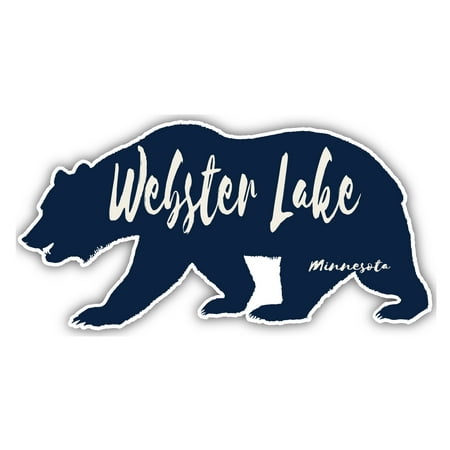 Webster Lake Minnesota Souvenir 3x1.5-Inch Fridge Magnet Bear Design