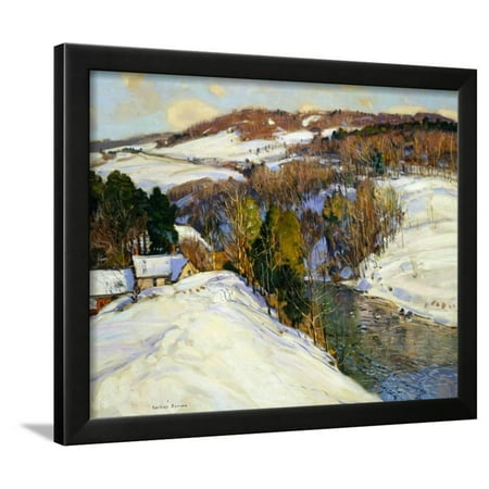 Winter Landscape Framed Print Wall Art By George Gardner Symons