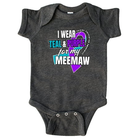 Inktastic Suicide Prevention I Wear Teal and Purple for My Meemaw Gift Baby Boy or Baby Girl Bodysuit
Inktastic Suicide Prevention I Wear Teal and Purple for My Meemaw Gift Baby Boy or Baby Girl Bodysuit