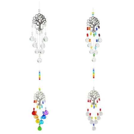 MEGAWHEELS Garden Hangings-Rainbow Makers with Crystal Ball Prisms-Hangings Chandelier Crystals Prisms-Tree of Life Wind Chimes for Outdoor Home Room
MEGAWHEELS Garden Hangings-Rainbow Makers with Crystal Ball Prisms-Hangings Chandelier Crystals Prisms-Tree of Life Wind Chimes for Outdoor Home Room