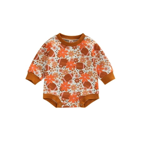 Diconna Baby Girls Boys Cute Romper Flowers Printed Color Patchwork Long Sleeve Jumpsuits White Brown Flower 6-12 Months
Diconna Baby Girls Boys Cute Romper Flowers Printed Color Patchwork Long Sleeve Jumpsuits White Brown Flower 6-12 Months