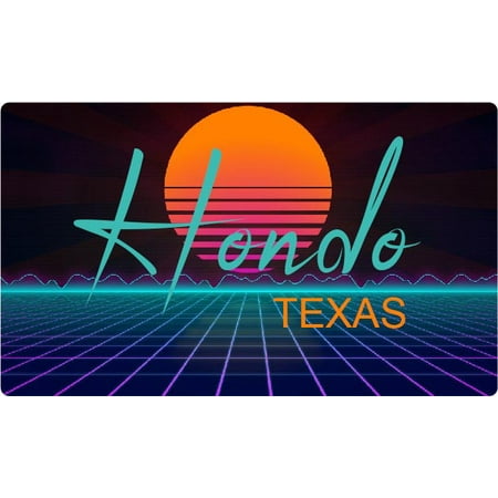 Hondo Texas 4 X 2.25-Inch Fridge Magnet Retro Neon Design