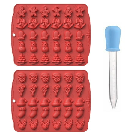 Hzsb Non-stick Christmas Chocolate Molds 1 Set Versatile Silicone Mold for Baking Candy Biscuit Jelly
Hzsb Non-stick Christmas Chocolate Molds 1 Set Versatile Silicone Mold for Baking Candy Biscuit Jelly