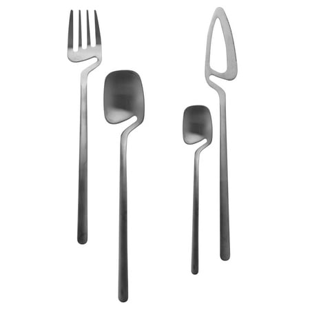 Cutlery Set Stainless Steel Dinner Tableware Flatware Set Knife Fork Spoon Dinnerware Set Party Set(Black 4 PCS)
Cutlery Set Stainless Steel Dinner Tableware Flatware Set Knife Fork Spoon Dinnerware Set Party Set(Black 4 PCS)
