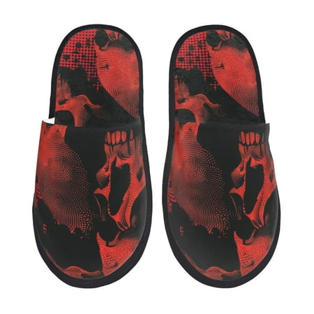Fuzoiu Red And Black Abstract Skull Print Unisex Furry Slippers Plush Indoor Shoes Trendy House Slippers Anti-Skid EVA Sole House Shoes for Home Office and Travel -Medium
Fuzoiu Red And Black Abstract Skull Print Unisex Furry Slippers Plush Indoor Shoes Trendy House Slippers Anti-Skid EVA Sole House Shoes for Home Office and Travel -Medium