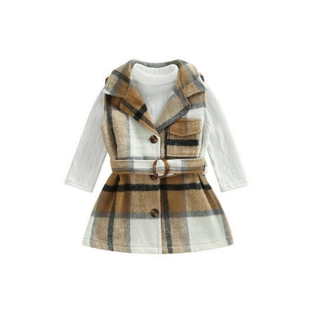 AMILIEe Toddler Girl 2Pcs Fall Clothes Outfits Long Sleeve Knitted Tops and Sleeveless Belted Coat Set
AMILIEe Toddler Girl 2Pcs Fall Clothes Outfits Long Sleeve Knitted Tops and Sleeveless Belted Coat Set