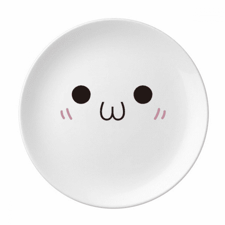 Face Blush Expression Plate Decorative Porcelain Salver Tableware Dinner Dish