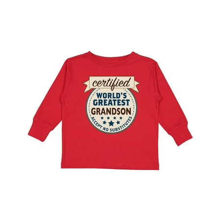 Inktastic Certified World s Greatest Grandson Accept No Substitutes Gift Toddler Boy Girl Long Sleeve T-Shirt
Inktastic Certified World s Greatest Grandson Accept No Substitutes Gift Toddler Boy Girl Long Sleeve T-Shirt