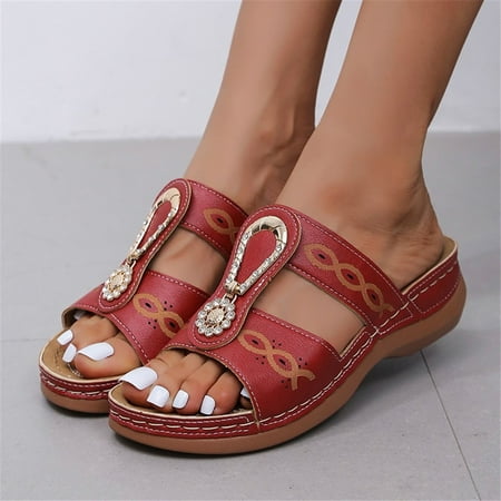 HIMIWAY Sandals Women Slippers for Women Women s Shoes Roman Style Flip-flops Casual Light Fish Mouth Wedge Sandals Wine 39
HIMIWAY Sandals Women Slippers for Women Women s Shoes Roman Style Flip-flops Casual Light Fish Mouth Wedge Sandals Wine 39