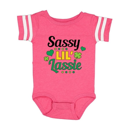 Inktastic Saint Patrick s Day Sassy Lil Lassie with Shamrocks Gift Baby Girl Bodysuit
Inktastic Saint Patrick s Day Sassy Lil Lassie with Shamrocks Gift Baby Girl Bodysuit