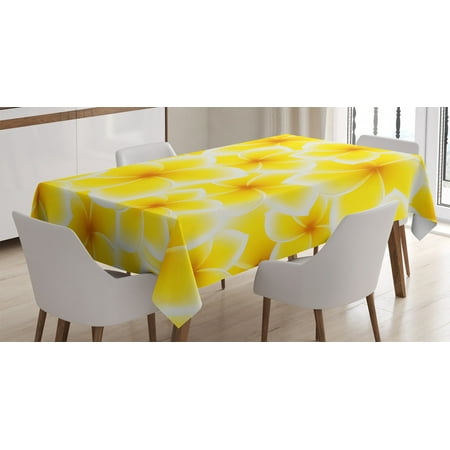 Yellow Decor Tablecloth Plumeria Frangipani Asian Cute Flower Blossom Pattern Hawaiian Artwork Rectangular Table Cover for Dining Room Kitchen 60 X 84 Inches Yellow and White by Ambesonne
Yellow Decor Tablecloth Plumeria Frangipani Asian Cute Flower Blossom Pattern Hawaiian Artwork Rectangular Table Cover for Dining Room Kitchen 60 X 84 Inches Yellow and White by Ambesonne