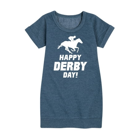 Instant Message - Happy Derby Day - Toddler & Youth Girls Fleece Dress 
Instant Message - Happy Derby Day - Toddler & Youth Girls Fleece Dress