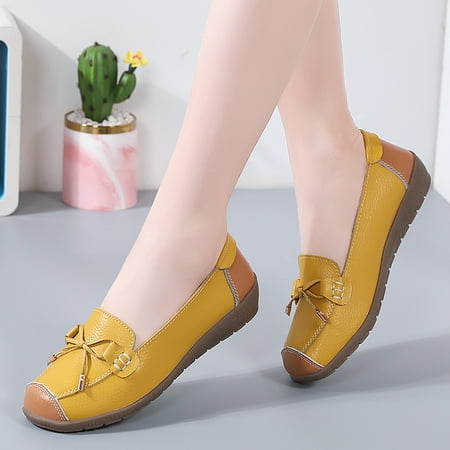 Women‘s Bow Tie Flat Loafers Colorblock Non Slip Round Toe Shoes Casual Slip On Shoes
Women‘s Bow Tie Flat Loafers Colorblock Non Slip Round Toe Shoes Casual Slip On Shoes