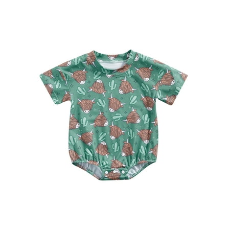 Wassery Baby Girls Boys Romper Tops Bull Print Short Sleeve Crew Neck Jumpsuits Infant Summer Casual Bodysuits Jumpsuit 0-24M
Wassery Baby Girls Boys Romper Tops Bull Print Short Sleeve Crew Neck Jumpsuits Infant Summer Casual Bodysuits Jumpsuit 0-24M