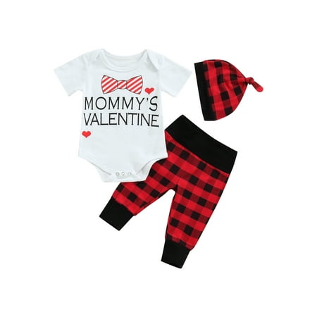 Sunisery Newborn Infant Baby Boys Girls Valentine s Day Outfits Short Sleeve Romper Tops+Pants+Hat 3Pcs Clothes Set White 6-12 Months
Sunisery Newborn Infant Baby Boys Girls Valentine s Day Outfits Short Sleeve Romper Tops+Pants+Hat 3Pcs Clothes Set White 6-12 Months