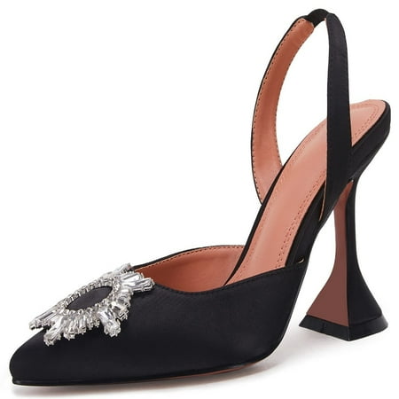 Jeanewpole1 Women s High Heel Crystal Slingback Pumps Pointed Toe Strappy Triangle Heeled Party Wedding Bride Pump Shoes
Jeanewpole1 Women s High Heel Crystal Slingback Pumps Pointed Toe Strappy Triangle Heeled Party Wedding Bride Pump Shoes