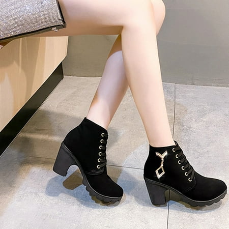 Weloille Plus Size Women s Fall And Winter New Thick Heel Lace Up Side Zipper Short Boots All Year Round Women s Boots
Weloille Plus Size Women s Fall And Winter New Thick Heel Lace Up Side Zipper Short Boots All Year Round Women s Boots