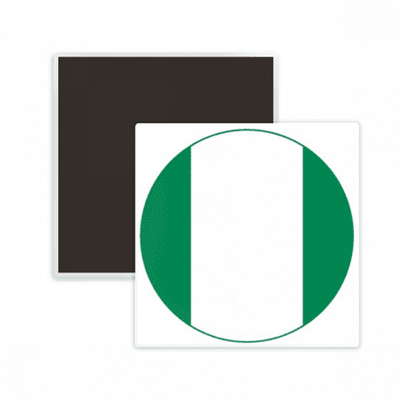 Nigeria Africa National Emblem Square Ceracs Fridge Magnet Keepsake Memento