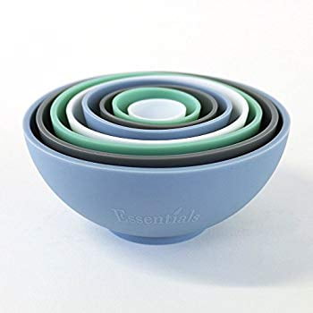 8 Piece Food Safe Silicone Bowl Set by for Flower Forming and General Kitchen Use
