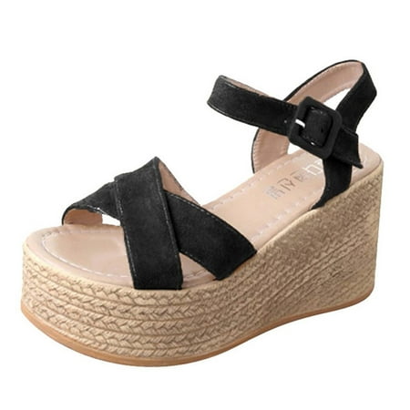 Mackneog Women Solid Bohemian Peep Toe Wedges Thick Bottom Flatform Shoes Sandals Gift on Clearance
Mackneog Women Solid Bohemian Peep Toe Wedges Thick Bottom Flatform Shoes Sandals Gift on Clearance