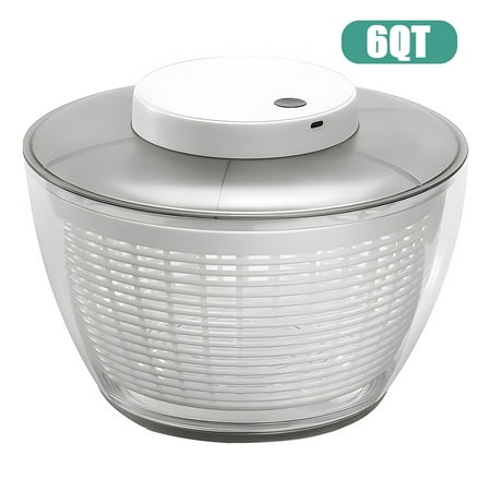 OUNAMIO Vegetable Washer Dryer Drainer Salad 500RPM Electric for Kitchen (6000ML 27x27x17cm/10.6x10.6x6.7in)
OUNAMIO Vegetable Washer Dryer Drainer Salad 500RPM Electric for Kitchen (6000ML 27x27x17cm/10.6x10.6x6.7in)