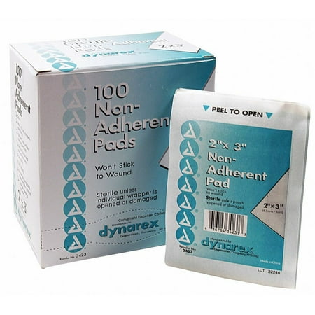 Sim Supply Non-Adherent Pad Sterile Rayon PK100 3JME4 3JME4 ZO-G3906463