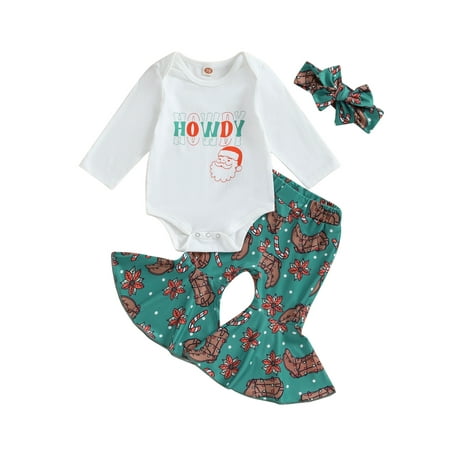 Luethbiezx Adorable Girls Christmas Outfits featuring Letter Print Romper and Flared Pants Headband
Luethbiezx Adorable Girls Christmas Outfits featuring Letter Print Romper and Flared Pants Headband