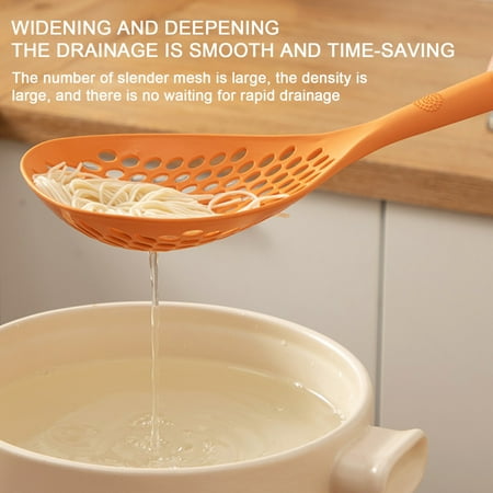 Can Stand Large Fish Noodle Spoon Plastic Large Colander Resistant To High Temperature Long Handle Dumpling Fish Spoon Kitchen Filter Spoon Spoons
Can Stand Large Fish Noodle Spoon Plastic Large Colander Resistant To High Temperature Long Handle Dumpling Fish Spoon Kitchen Filter Spoon Spoons