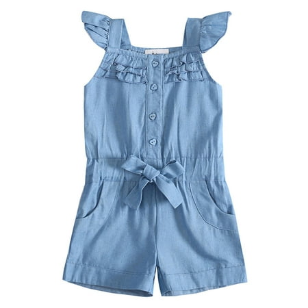 Lovebay Summer Clearance Toddler Kids Baby Girls Sleeveless Denim Jumpsuit One Piece Playsuit
Lovebay Summer Clearance Toddler Kids Baby Girls Sleeveless Denim Jumpsuit One Piece Playsuit
