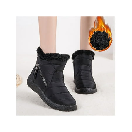 Fangasis Women s Winter Ankle Bootie Anti-Slip Faux Fur Lined Ankle Short Boots Waterproof Slip On Outdoor Shoes
Fangasis Women s Winter Ankle Bootie Anti-Slip Faux Fur Lined Ankle Short Boots Waterproof Slip On Outdoor Shoes