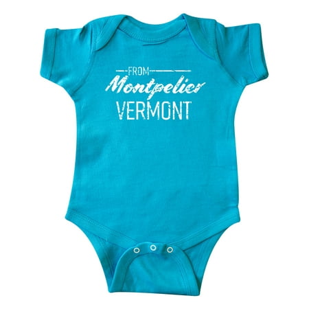 Inktastic From Montpelier Vermont in White Distressed Text Gift Baby Boy or Baby Girl Bodysuit
Inktastic From Montpelier Vermont in White Distressed Text Gift Baby Boy or Baby Girl Bodysuit