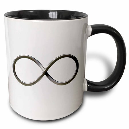 3dRose Infinity Symbol on white background - Two Tone Black Mug 11-ounce
3dRose Infinity Symbol on white background - Two Tone Black Mug 11-ounce