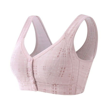 Bras For Women Women s Comfortable Steel Ring Large Size Underwear Front Button Mom S Bra Cotton Bra Lingerie For Women
Bras For Women Women s Comfortable Steel Ring Large Size Underwear Front Button Mom S Bra Cotton Bra Lingerie For Women