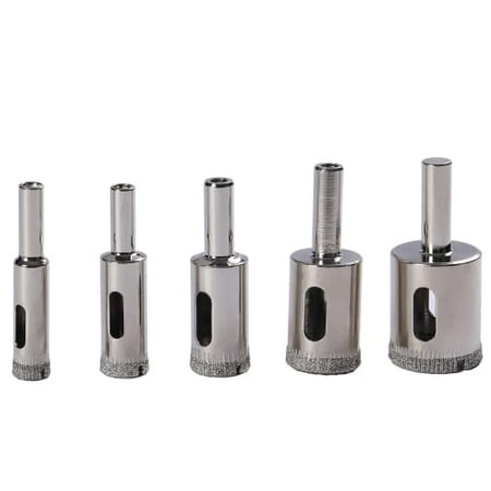 DRILAX 5 Pcs Diamond Drill Bit Set 3/8 inch 1/2 inch (0.5 In) 5/8 inch 3/4 inch 1 inch Wet Use for Tiles Glass Fish Tanks Marble Granite Ceramic Porcelain Bottles Quartz
DRILAX 5 Pcs Diamond Drill Bit Set 3/8 inch 1/2 inch (0.5 In) 5/8 inch 3/4 inch 1 inch Wet Use for Tiles Glass Fish Tanks Marble Granite Ceramic Porcelain Bottles Quartz