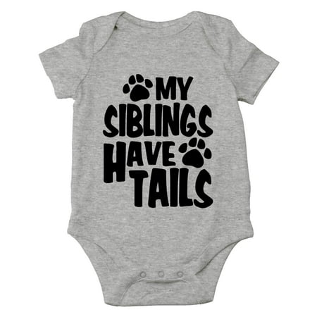 AW Fashions My Siblings Have Tails Cute Novelty Funny Infant One-piece Baby Bodysuit (6 Months Sports Grey)
AW Fashions My Siblings Have Tails Cute Novelty Funny Infant One-piece Baby Bodysuit (6 Months Sports Grey)